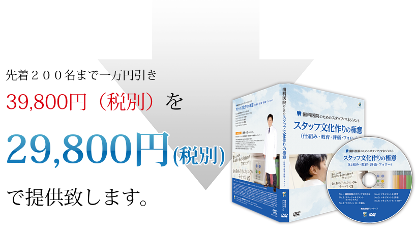 歯科医院の文化作り極意DVD